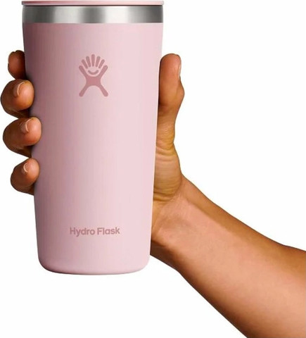 כוס תרמית מנירוסטה בנפח 335 מל מבית Hydro Flask – ורוד פסטל