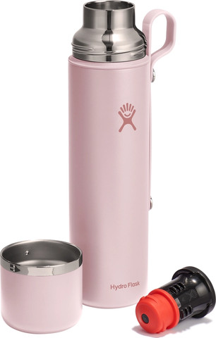 תרמוס מנירוסטה 1.06 ליטר עם כוס מבית Hydro Flask – ורוד פסטל