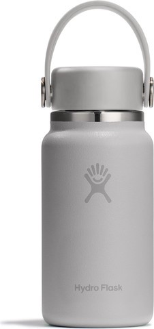 בקבוק שתייה תרמי מנירוסטה Micro בנפח 200 מל מבית Hydro Flask – אפור בהיר