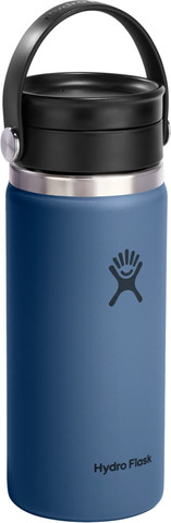 בקבוק תרמי מנירוסטה עם פיית SIP רחבה 473 מל מבית Hydro Flask – כחול כהה