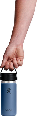 בקבוק תרמי מנירוסטה עם פיית SIP רחבה 473 מל מבית Hydro Flask – כחול כהה