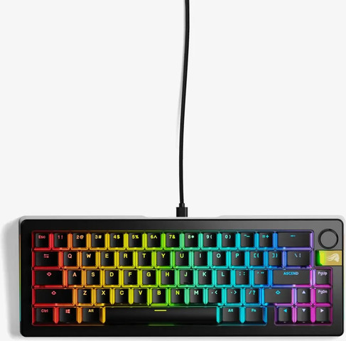 מקלדת מכנית חוטית Glorious GMMK 3 HE 65% (Pre-Built) שחור שחור
