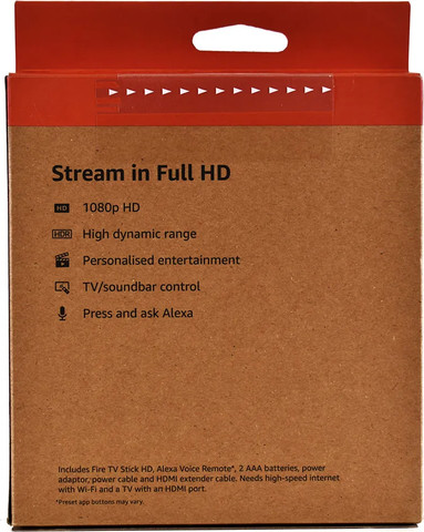 fire tv stick HD 8GB WI-FI 5