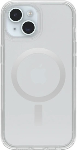 כיסוי לאייפון 15/14/13/16e שקוף קשיח תומך MagSafe | Otterbox Symmetry