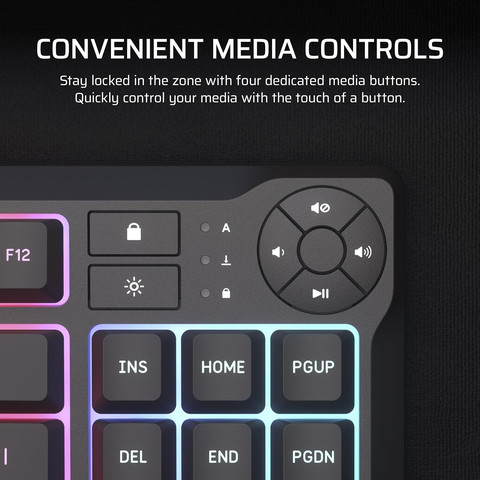 מקלדת גיימינג חוטית Corsair K55 Core TKL RGB