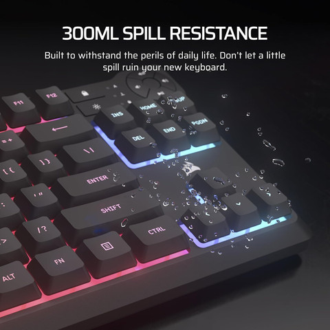 מקלדת גיימינג חוטית Corsair K55 Core TKL RGB