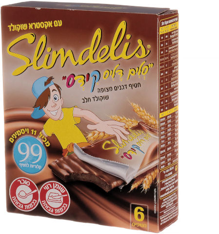 קידס חטיף דגנים מצופה שוקולד חלב