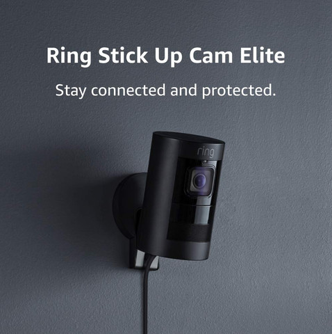 Ring Stick Up Cam Elite  מצלמת אבטחה שחור