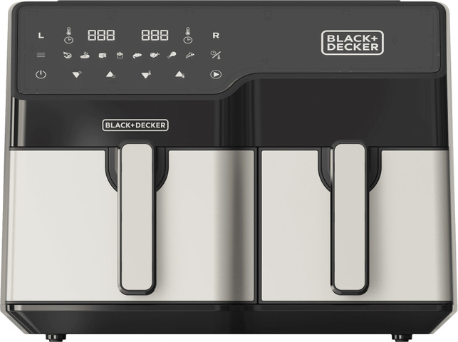 סיר טיגון 2 תאים 5.5L+3.5L דיגיטלי 2500W שחור דגם BXAF9000E