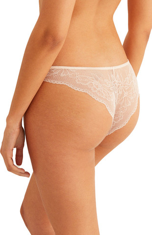 תחתון ברזילאי Women's Secret לנשים  בשילוב תחרה בחלק האחורי