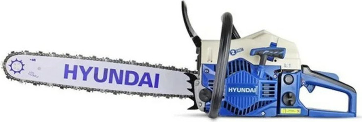מסור שרשרת 20" לגיזום ענפים וחיתוך מנוע בנזין מדגם 61 סמ"ק מדגם HYC6220 מבית Hyundai