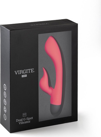 ויברטור עם גירוי בצורת לשון V7 Dual G-Spot מבית VIRGITE - בצבע ורוד