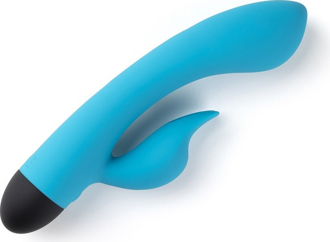 ויברטור עם גירוי בצורת לשון V7 Dual G-Spot מבית VIRGITE - בצבע טורקיז