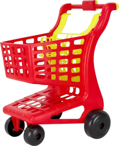 עגלה סופרמרקט עם מקום לבובה (מגוון צבעים)