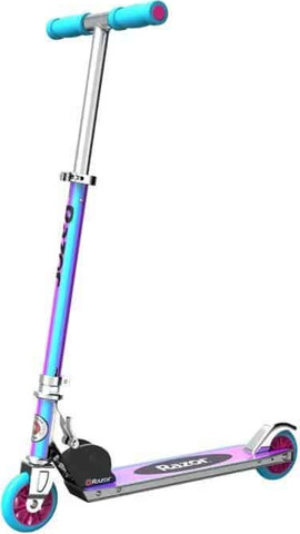 קורקינט רייזור דגם Razor A מתקפל בקלות כחול ורוד הולו ספיישל