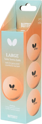 כדורי טניס שולחן גדולים Butterfly Large Balls