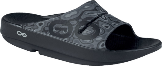 אופוס כפכפי התאוששות -  OOAHH SPORT UNISEX BLACK CAMO