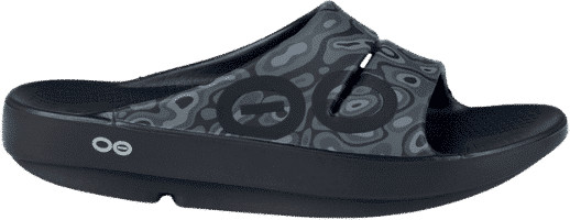 אופוס כפכפי התאוששות -  OOAHH SPORT UNISEX BLACK CAMO