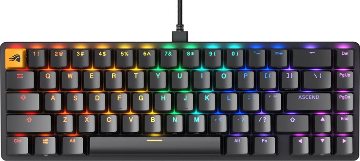 מקלדת מכאנית Glorious GMMK 2 65% (Pre-Built) שחור