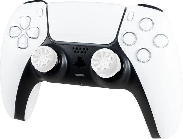 צמד מתאמים ארגונומיים לאגודל ל- PS5/PS4,  מהדורת FPS Freek Galaxy לבן