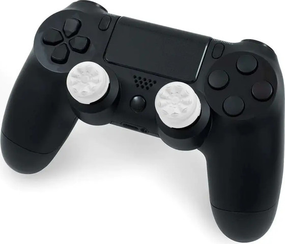 צמד מתאמים ארגונומיים לאגודל ל- PS5/PS4,  מהדורת FPS Freek Galaxy לבן