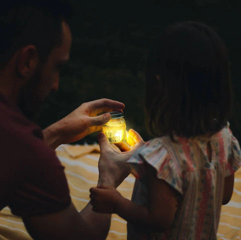 חברים זוהרים באמבטיה - ארבע קוביות - סגול לומי - Glo Pals