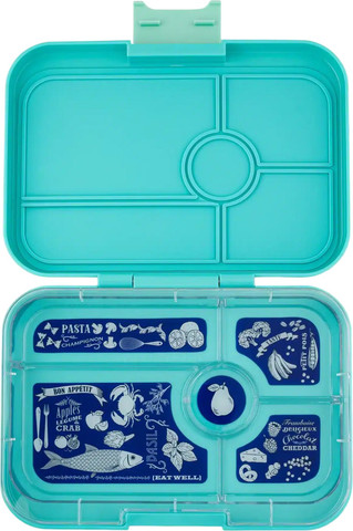 קופסת אוכל מחולקת יאמבוקס טאפאס Antibes Blue מגש 5 Bon Appetit