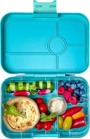 קופסת אוכל מחולקת יאמבוקס טאפאס Antibes Blue מגש 5 Bon Appetit
