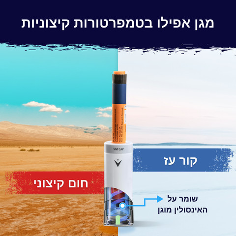 VIVI Cap  מגן חום אינסולין -מכסה עט רב דגמי