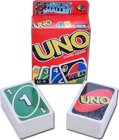 משחק קלפים UNO בגודל מיניאטורי