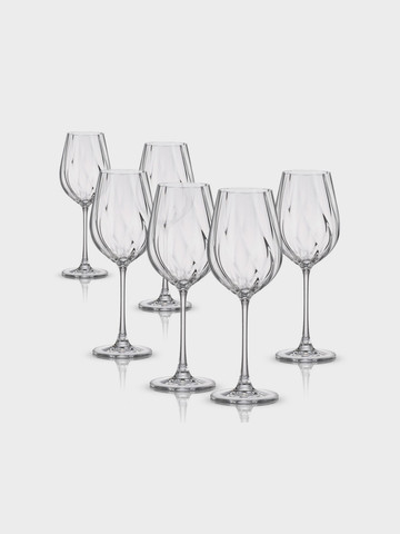 סט 6 גביעי יין 650ml CORA בוהמיה קריסטל