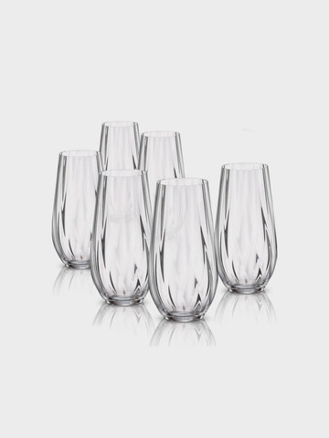 סט 6 כוסות שתיה 580ml CORA בוהמיה קריסטל