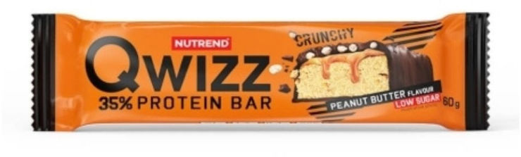 5 חטיפי חלבון Qwizz קרנצ'י טעם חמאת בוטנים