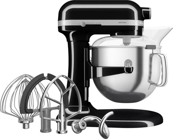 מיקסר מקצועי כולל קערה ענקית בנפח 6.6 ליטר KitchenAid Plus קיטשן אייד 5KSM70SHX שחור