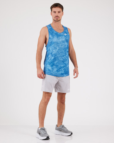 VN Racer Tank - גופיית ריצה לגבר בצבע הסוואה כחול - כחול