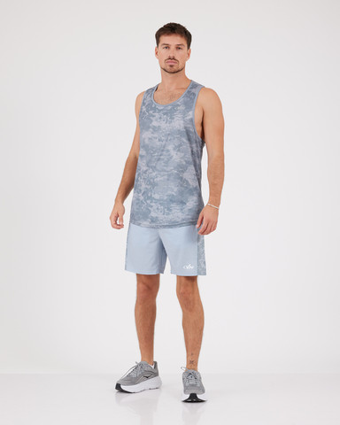 VN Racer Tank - גופיית ריצה לגבר בצבע הסוואה אפור - אפור