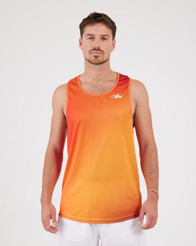 VN Racer Tank - גופיית ריצה לגבר בצבע כתום ערפל - כתום