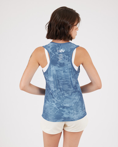 Vn Racer Tank - גופיית ריצה לנשים בצבע ג'ינס - כחול