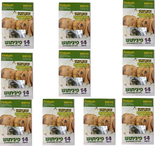 10 מארזים של פיניתוש 14 מדבקות נגד יתושים מקבלים 140 מדבקות