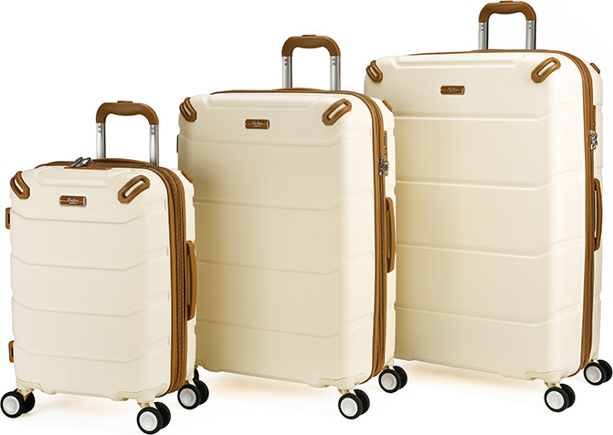 סט מזוודות קשיחות מתרחבות 29"+25"+20" נפח ענק במיוחד בלתי שבירות מבית החברה האנגלית Goby London דגם VEGAS