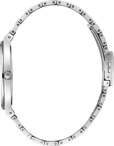 שעון גברים Lee Cooper London LC08054.350 כסף עם צמיד פלדת אל-חלד ולוח שחור ייחודי