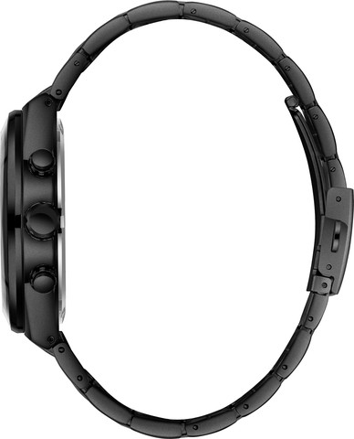 שעון גברים Lee Cooper London LC08175.650 שחור מלא עם צמיד פלדת אל-חלד Multi Function