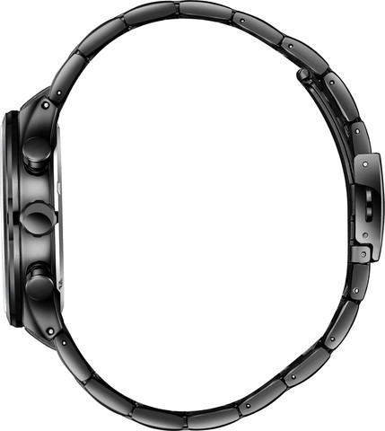 שעון גברים Lee Cooper London LC08174.650 שחור מלא עם צמיד פלדת אל-חלד Multi Function