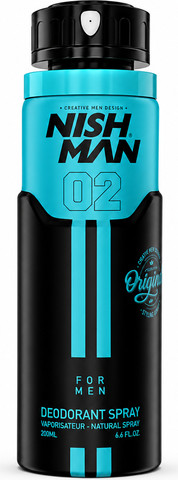 NISHMAN Deodorant Spray 02 – For Men דאו ספריי