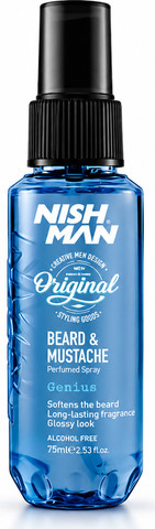 NISHMAN Beard & Mustache Perfumed Spray – Genius ספריי