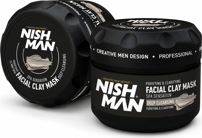 NISHMAN Facial Clay Mask – Deep Cleansing Spa Sensation מסכת חימר