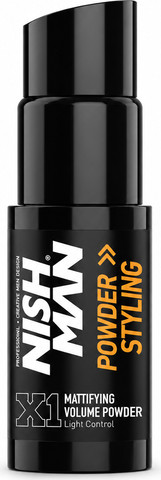 NISH MAN X1 Powder Styling – Mattifying Volume Powder Light Control אבקת נפח
