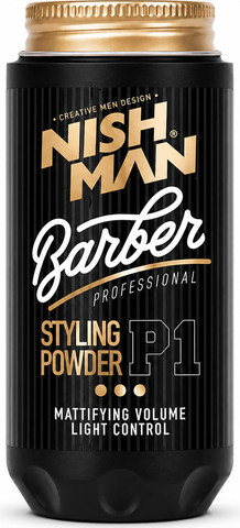 NISH MAN Barber Styling Powder P1 – Mattifying Volume Light Control אבקת נפח