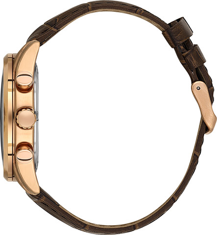 שעון גבר Daniel Klein Exclusive DK.1.14355-5 – רוז גולד עם רצועת עור חומה