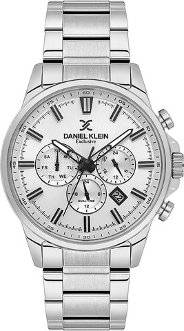 שעון גבר Daniel Klein Exclusive DK.6.14440-1 – כסוף מלא בעיצוב יוקרתי ונקי